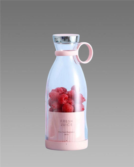 Portable Juicer Blenders For Smoothies And Juices USB Rechargeable Mini Juicer Bottle Blender Shake Maker Electric Battery Mixer Grinder Machine, Travel Juice Maker for Fruits, 320Ml
